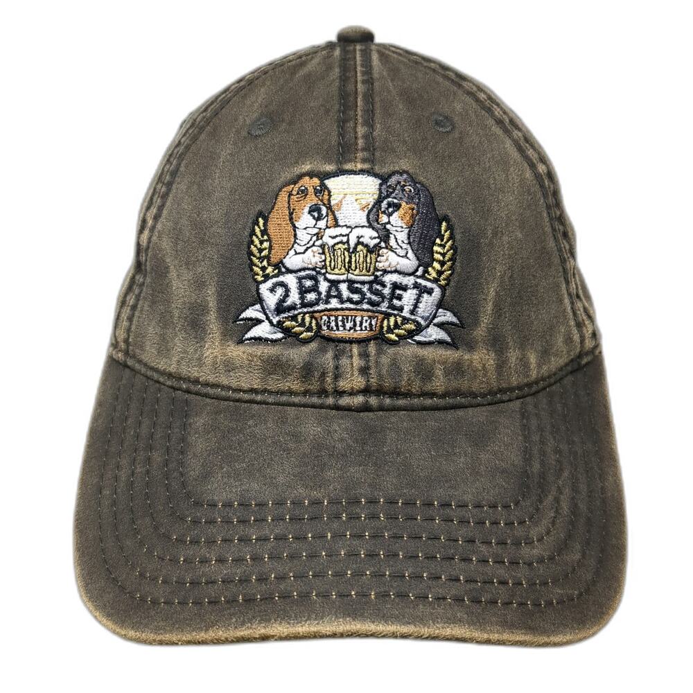 OTTO Baseball Cap Brown One Size 2 Basset Brewery Dogs Montana Strapback Hat